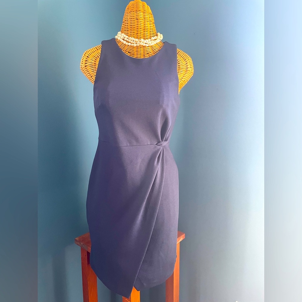 Classic Banana Republic Navy Dress. Size 4P petite. Cotton blend. Stretch.